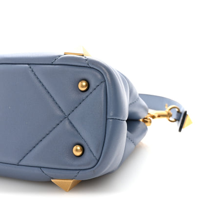 Valentino Garavani Nappa Mini Roman Stud The Handle Bag Niagara 9 of 9