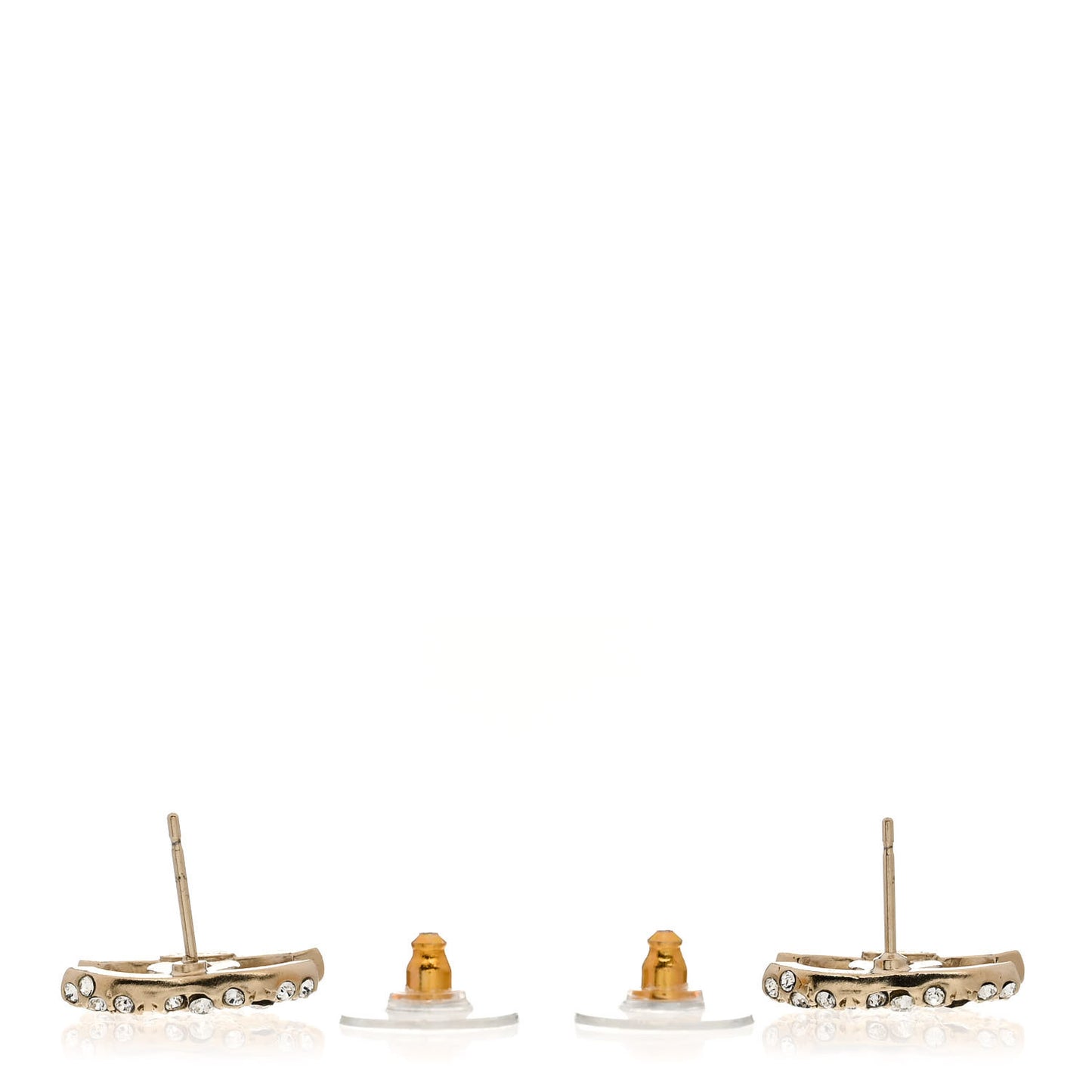 Crystal CC Earrings Gold