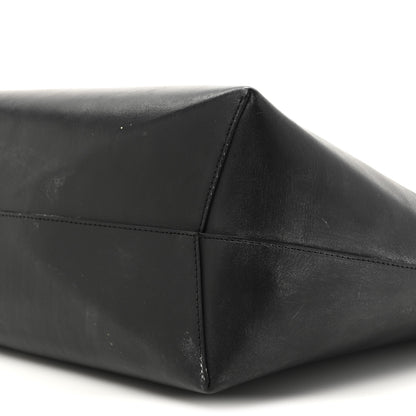 Mansur Gavriel Calfskin Shopping Tote Black Flamma 10 of 17