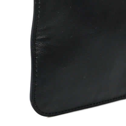 Fendi Vitello Grace Light Logo Fendi Pack Flat Shopping Tote Black 12 of 13