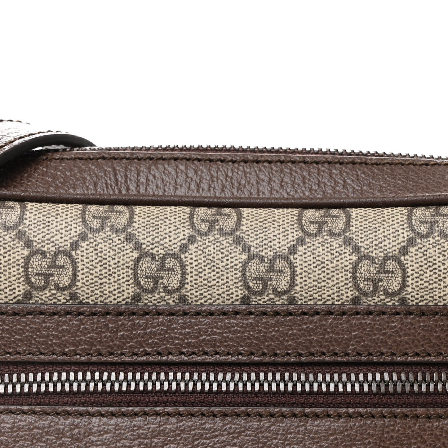 GG Supreme Monogram Web Small Ophidia Messenger Bag Brown