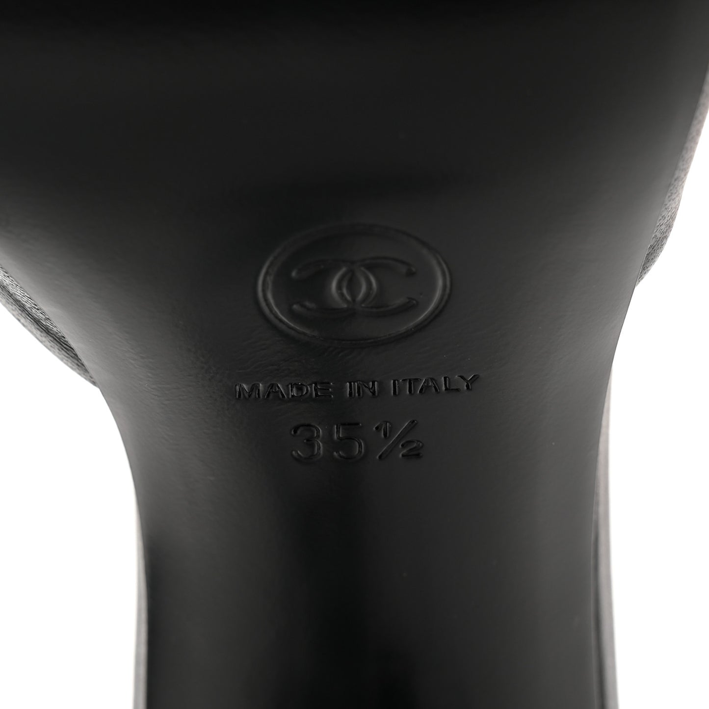 Lambskin Mirror Mules 35.5 Black