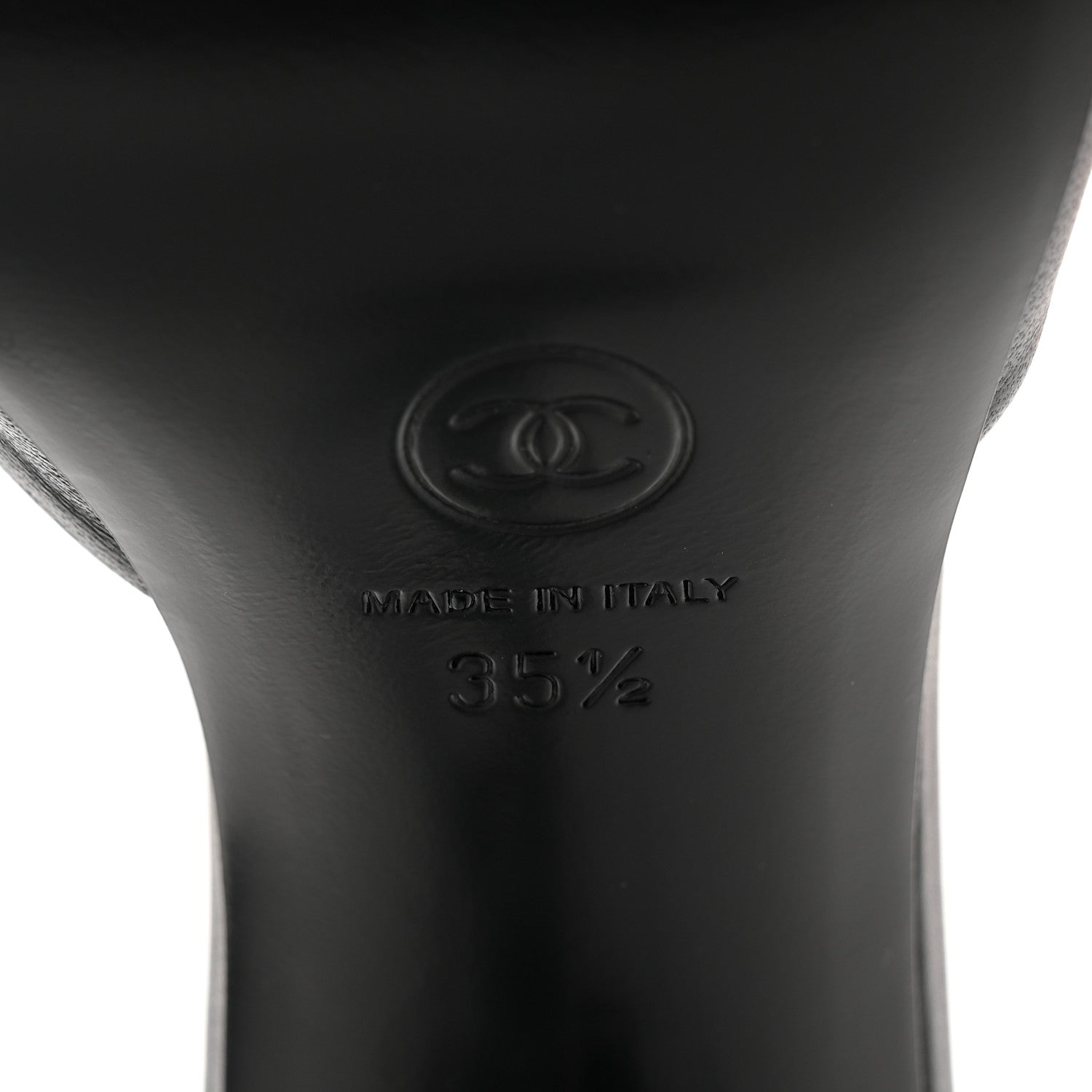 Chanel Lambskin Mirror Mules 35.5 Black 7 of 10