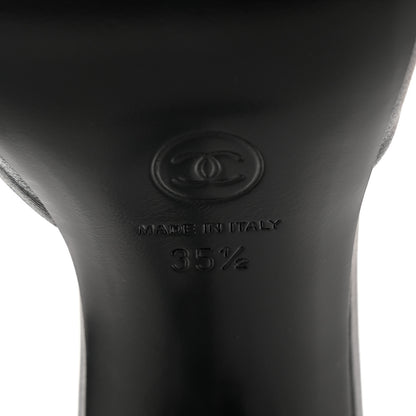 Chanel Lambskin Mirror Mules 35.5 Black 7 of 10