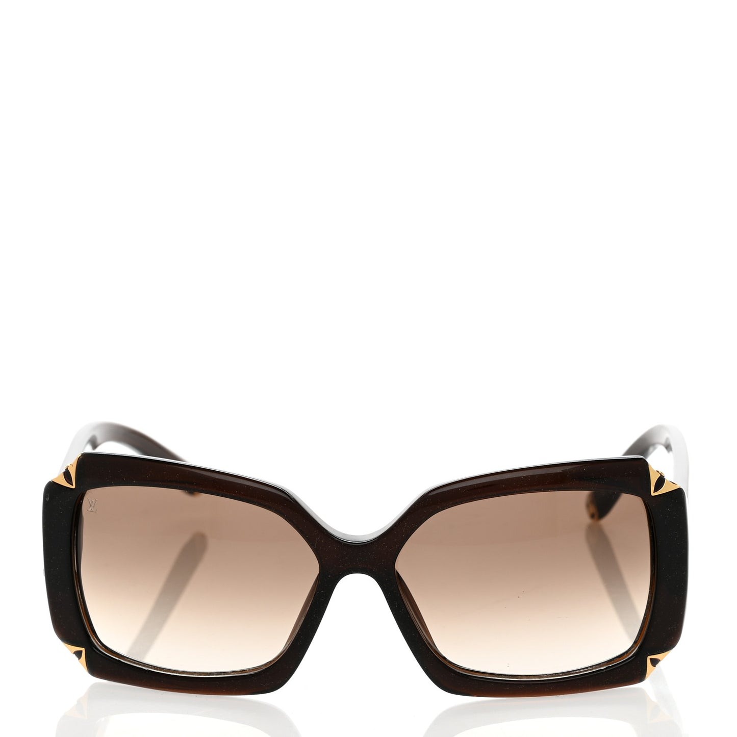 Hortensia Cat Eye Sunglasses Z0366W Brown Glitter