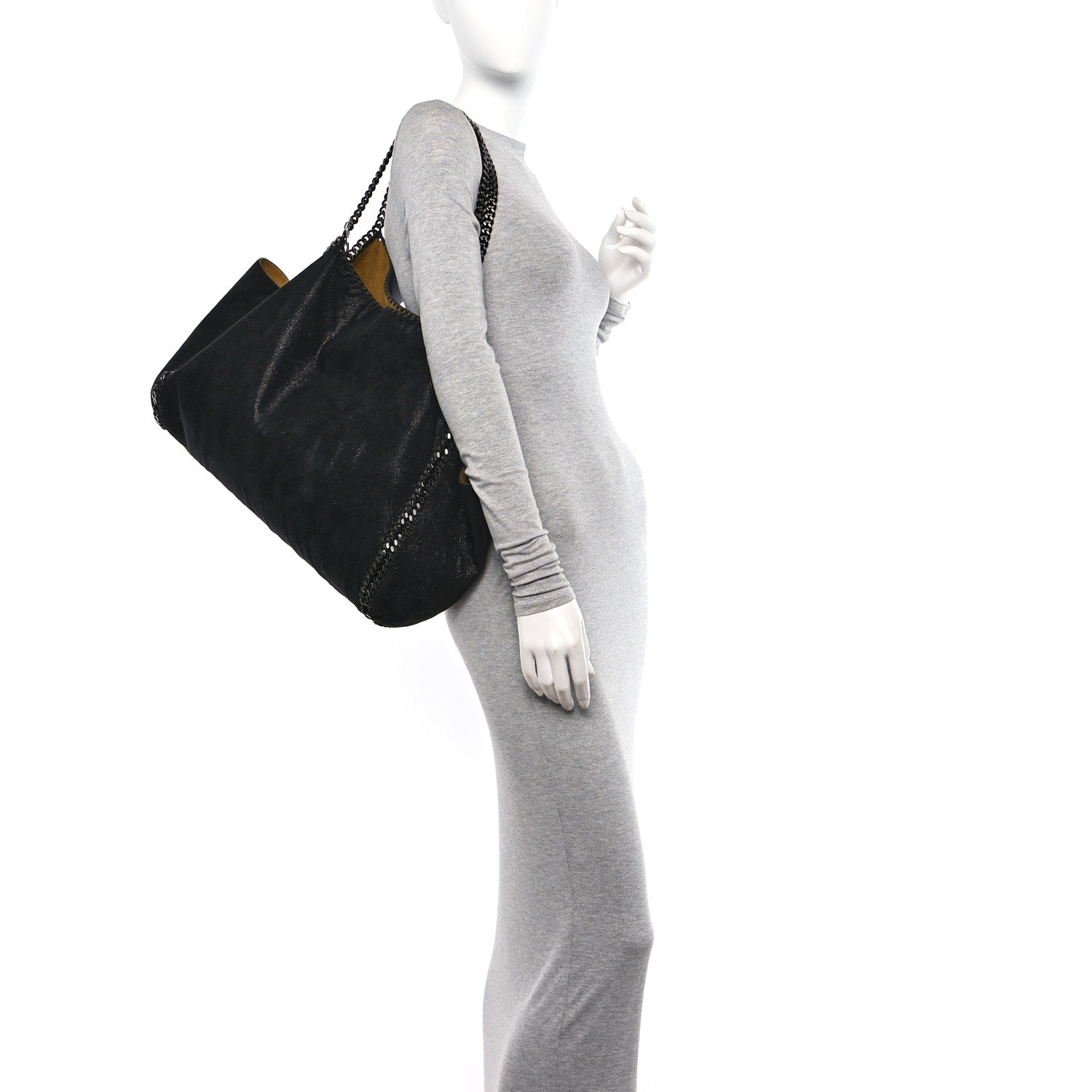 Stella McCartney Shaggy Deer Falabella Reversible Tote Black 2 of 25