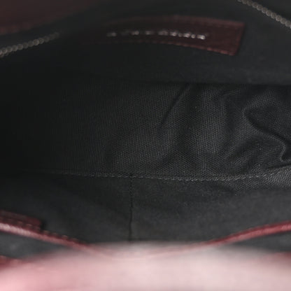 Burberry Goatskin Vintage Check Small Banner Tote Deep Claret 5 of 12