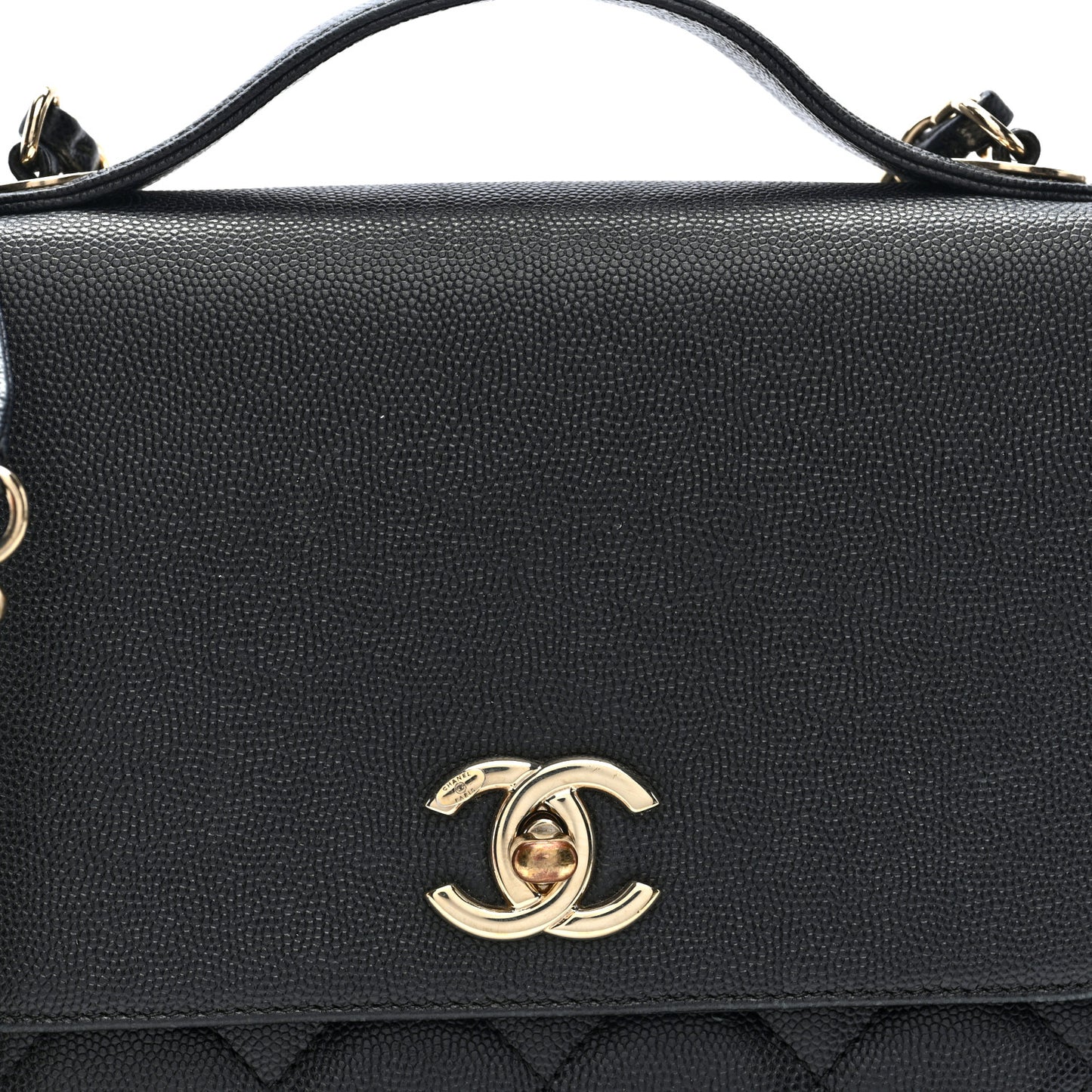 Caviar Quilted Medium Business Affinity Flap Black