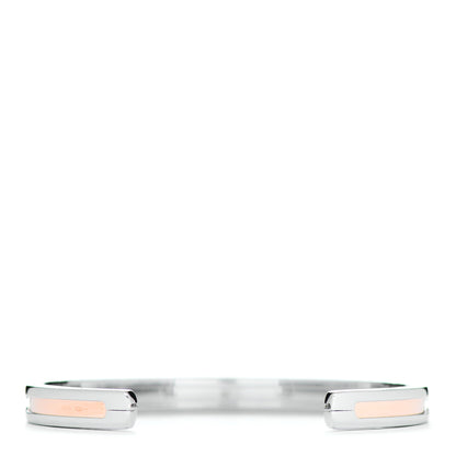 Bulgari 18K Rose Gold Stainless Steel B.Zero1 Cuff Bracelet SM 3 of 4