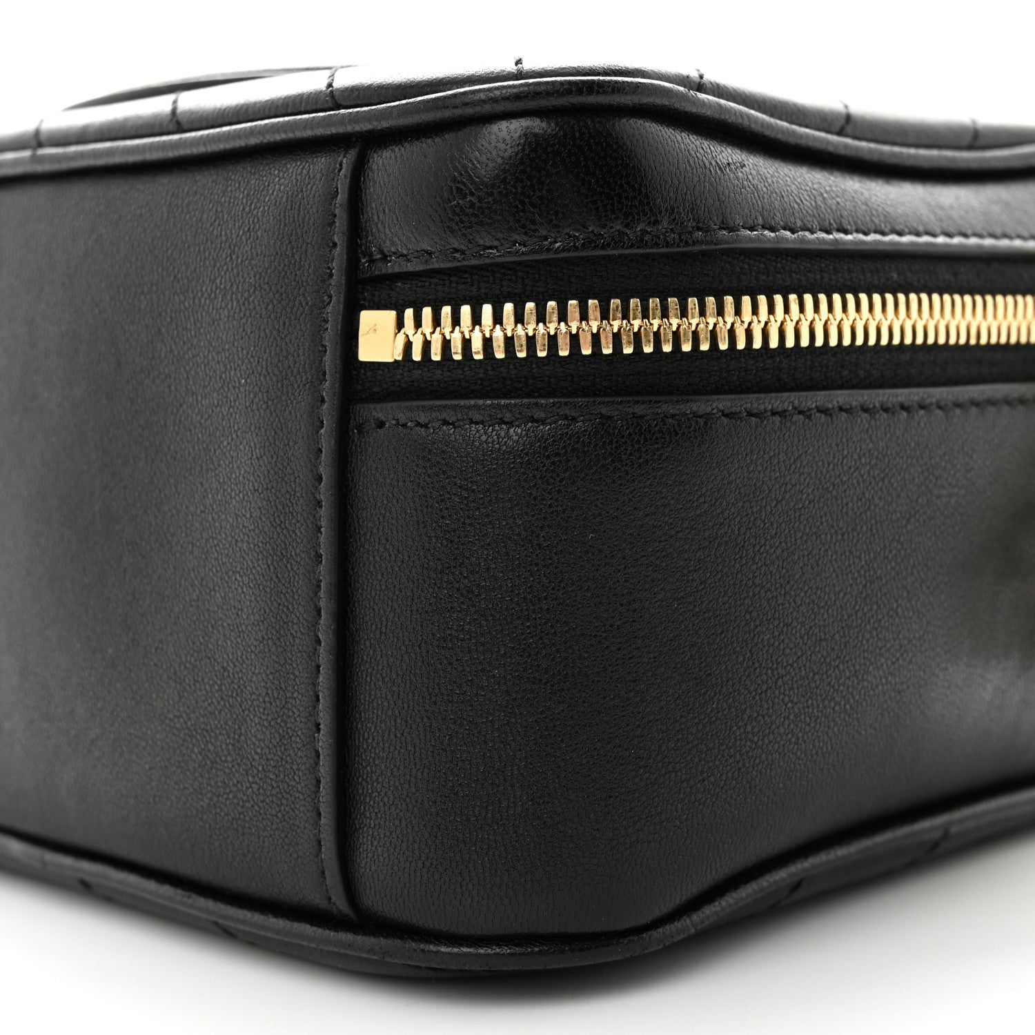 Gucci Sakai Be Green Calfskin Diagonal Stitched Blondie Top Handle Bag Black 11 of 11