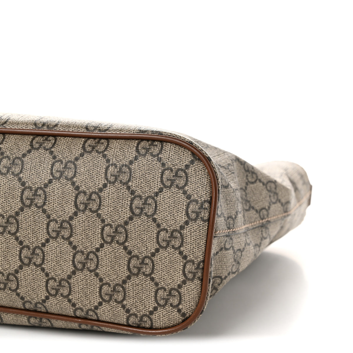 Soft GG Supreme Monogram Small Crossbody Tote Beige Cuir