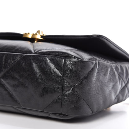 Chanel Goatskin Quilted Medium 19 Flap Black 7 of 11