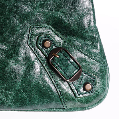 Balenciaga Chevre Small Aumonière Wristlet Emeraude 3 of 11