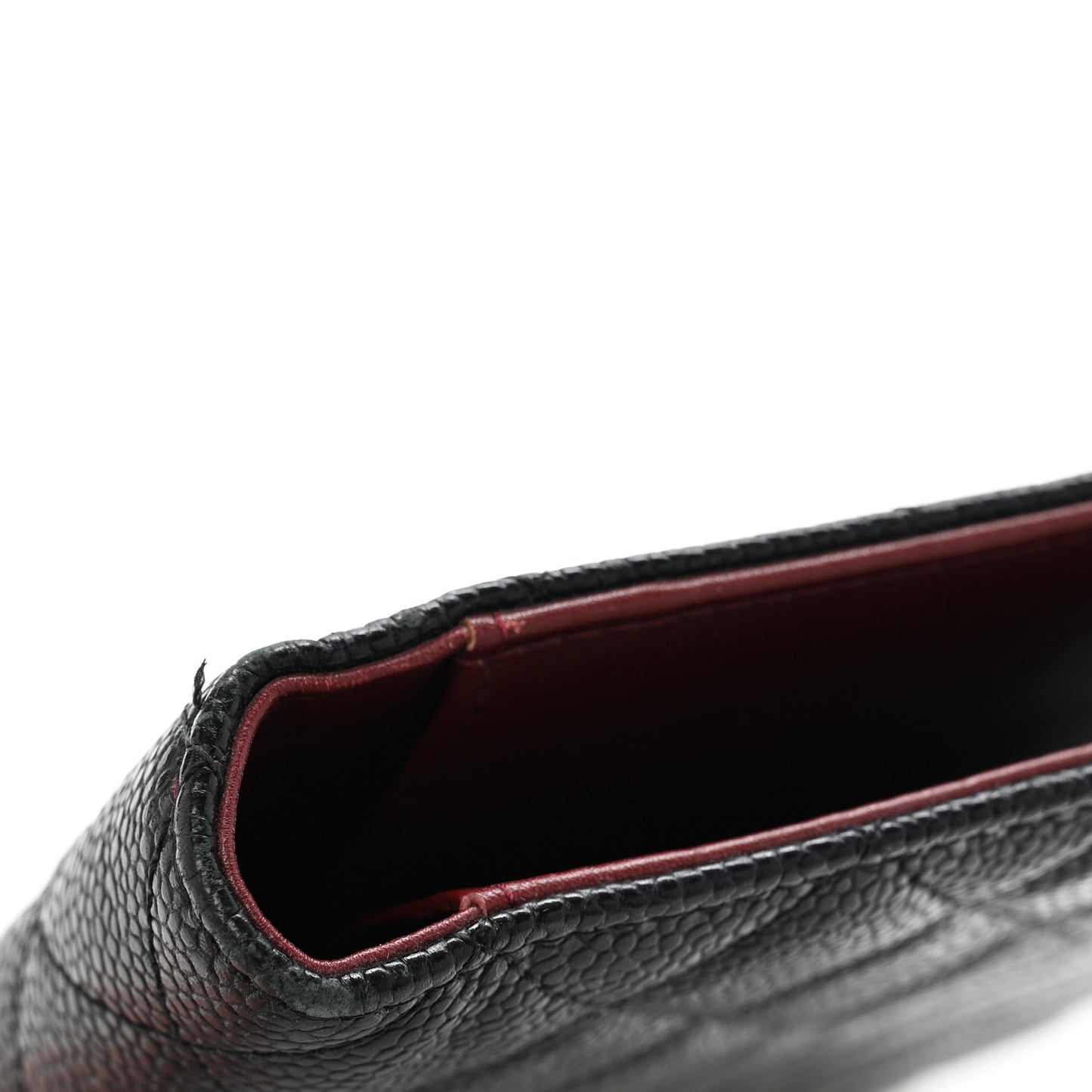 Caviar Quilted Large Agenda Cover Black