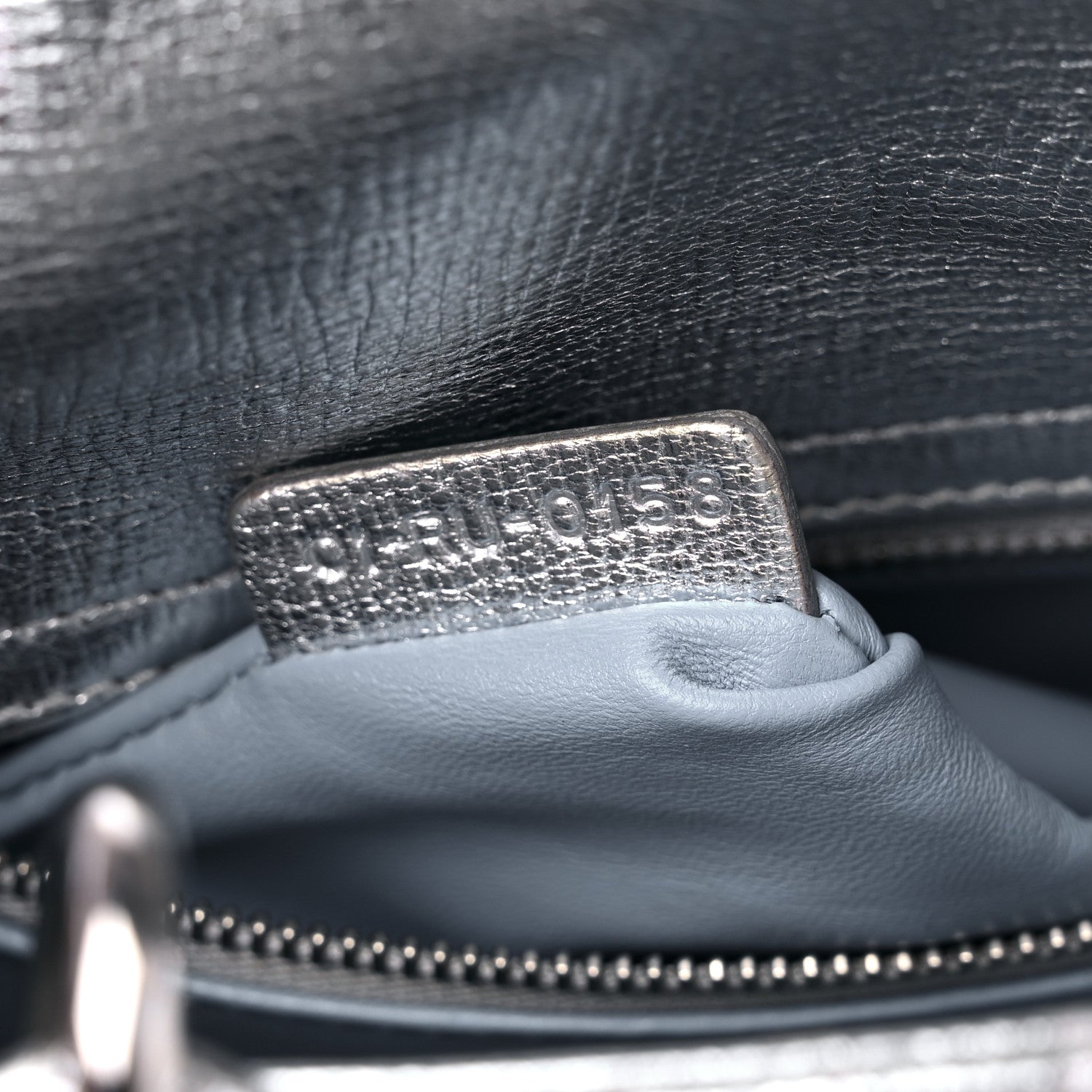 Christian Dior Metallic Grained Calfskin Cannage Small Lucky Badges My Lady Dior Silver 7 of 10