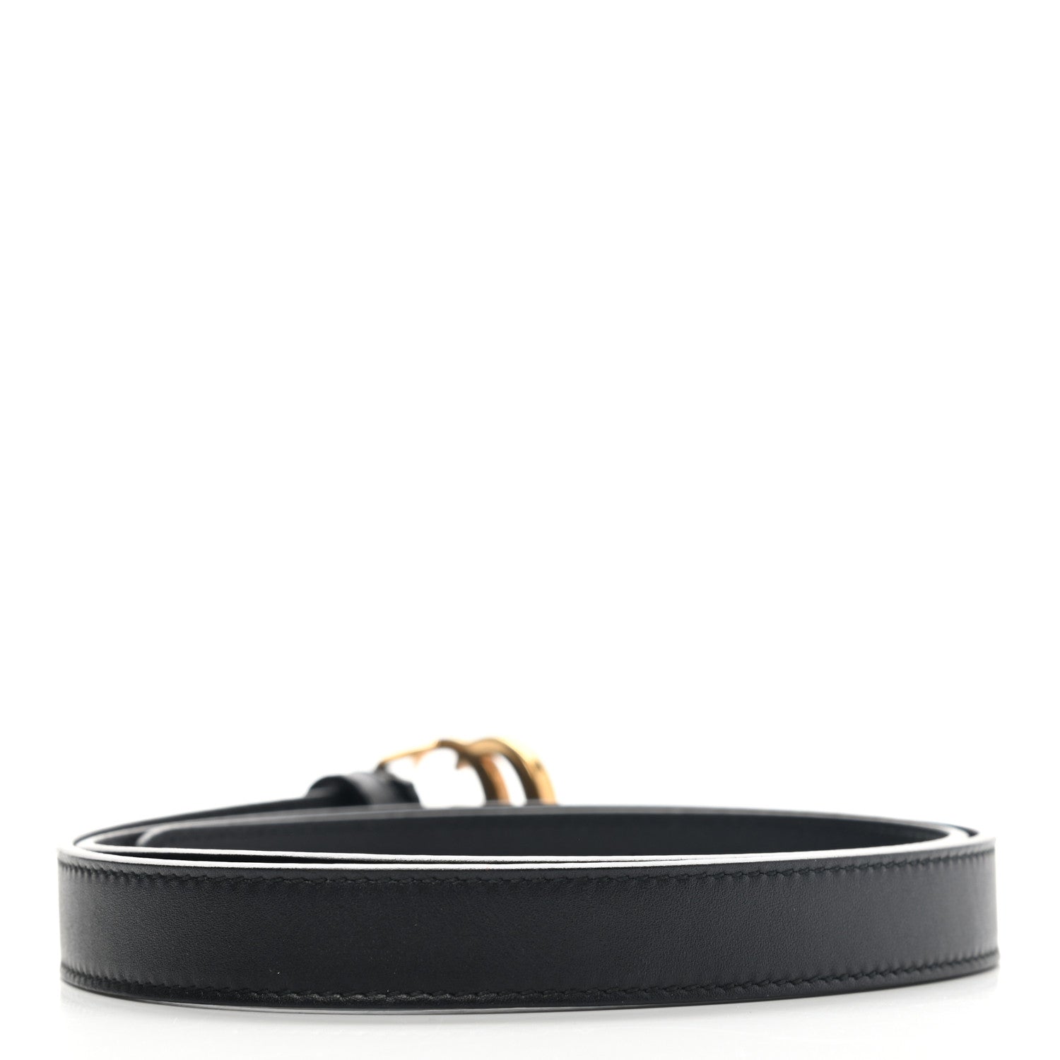 Gucci Calfskin Double G 20mm Belt 80 32 Black 2 of 5