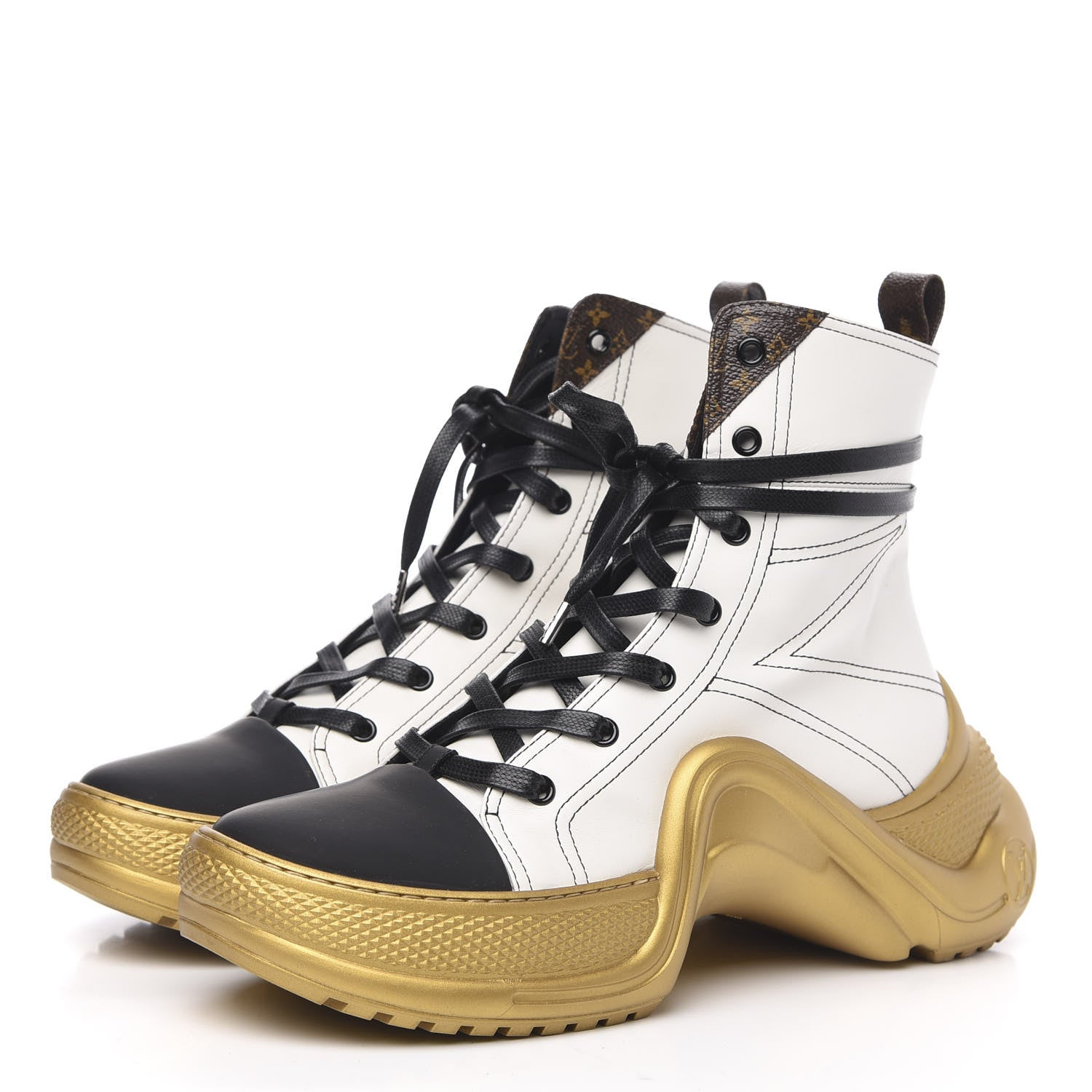 Louis Vuitton Calfskin LV Archlight Sneaker Boots 41 White 3 of 7