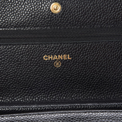 Chanel Caviar Quilted Wallet On Chain WOC Black 6 of 11