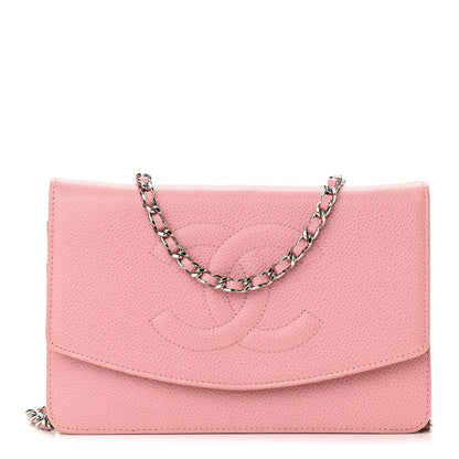 Chanel Caviar Timeless CC Wallet On Chain WOC Pink 1 of 11