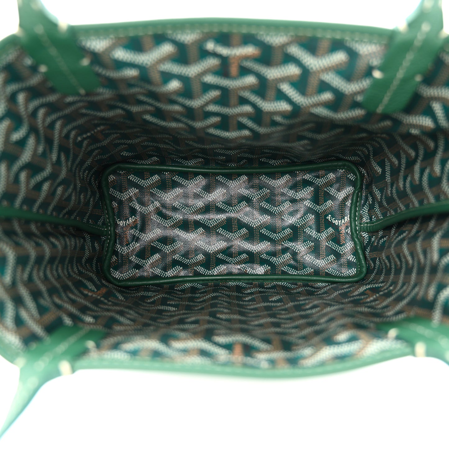 Goyardine Reversible Mini Anjou Green