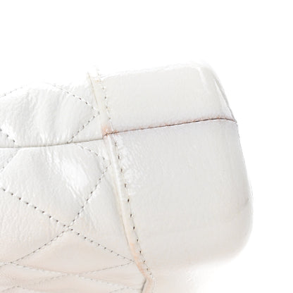 Chanel Patent Goatskin Quilted Small Gabrielle Hobo White 11 of 12