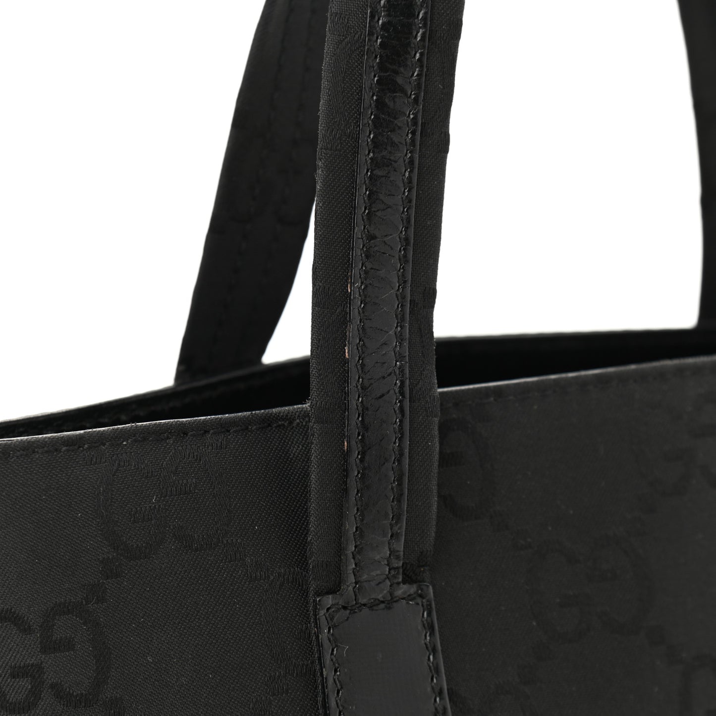 GG Plus Small Monogram Tote Black