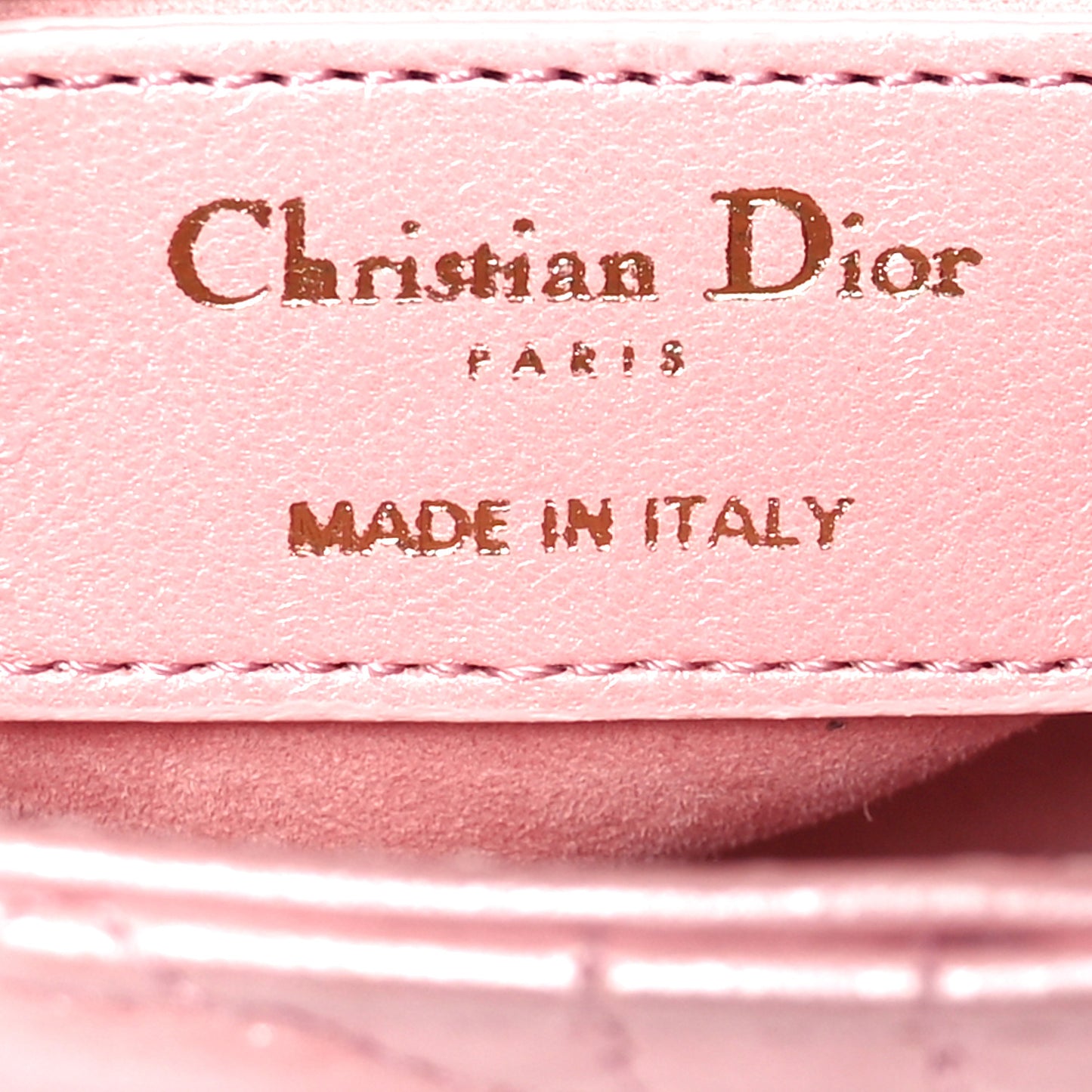 Lambskin Cannage Small My Lady Dior Pink