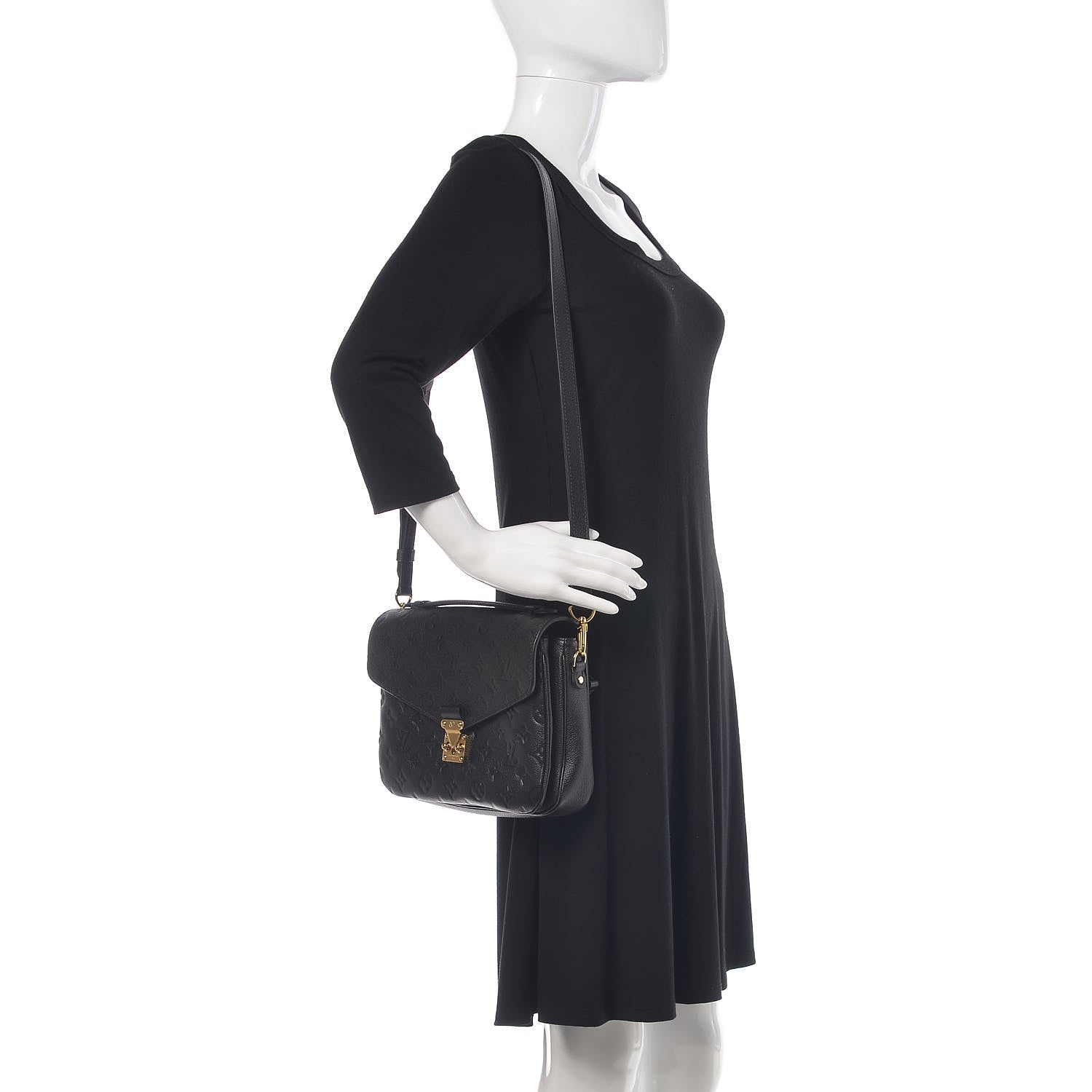 Louis Vuitton Empreinte Pochette Metis Black 2 of 10