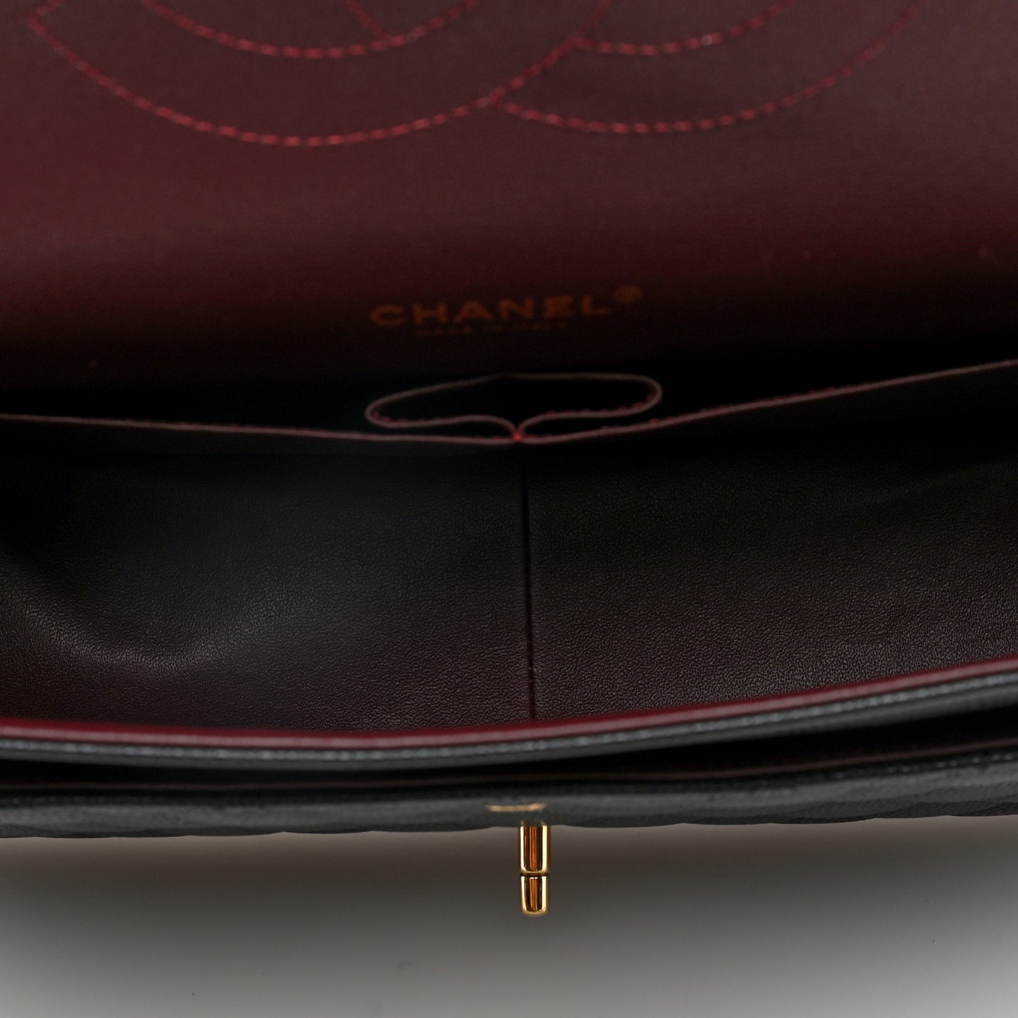 Caviar Quilted Maxi Double Flap Black