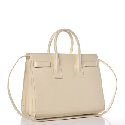 Saint Laurent Grained Calfskin Small Sac De Jour Porcellana 3 of 16