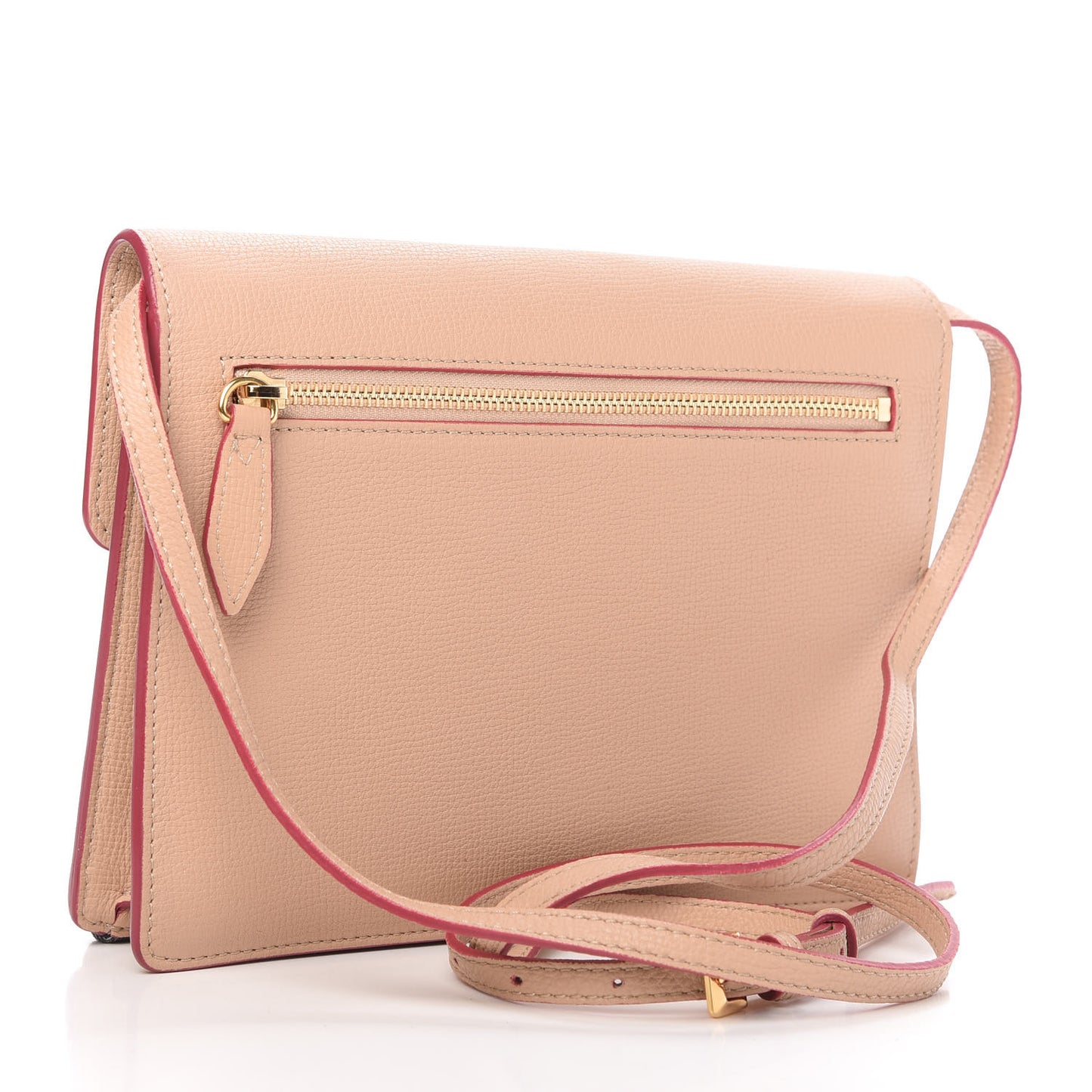 Derby Calfskin House Check Small Macken Crossbody Bag Ash Rose