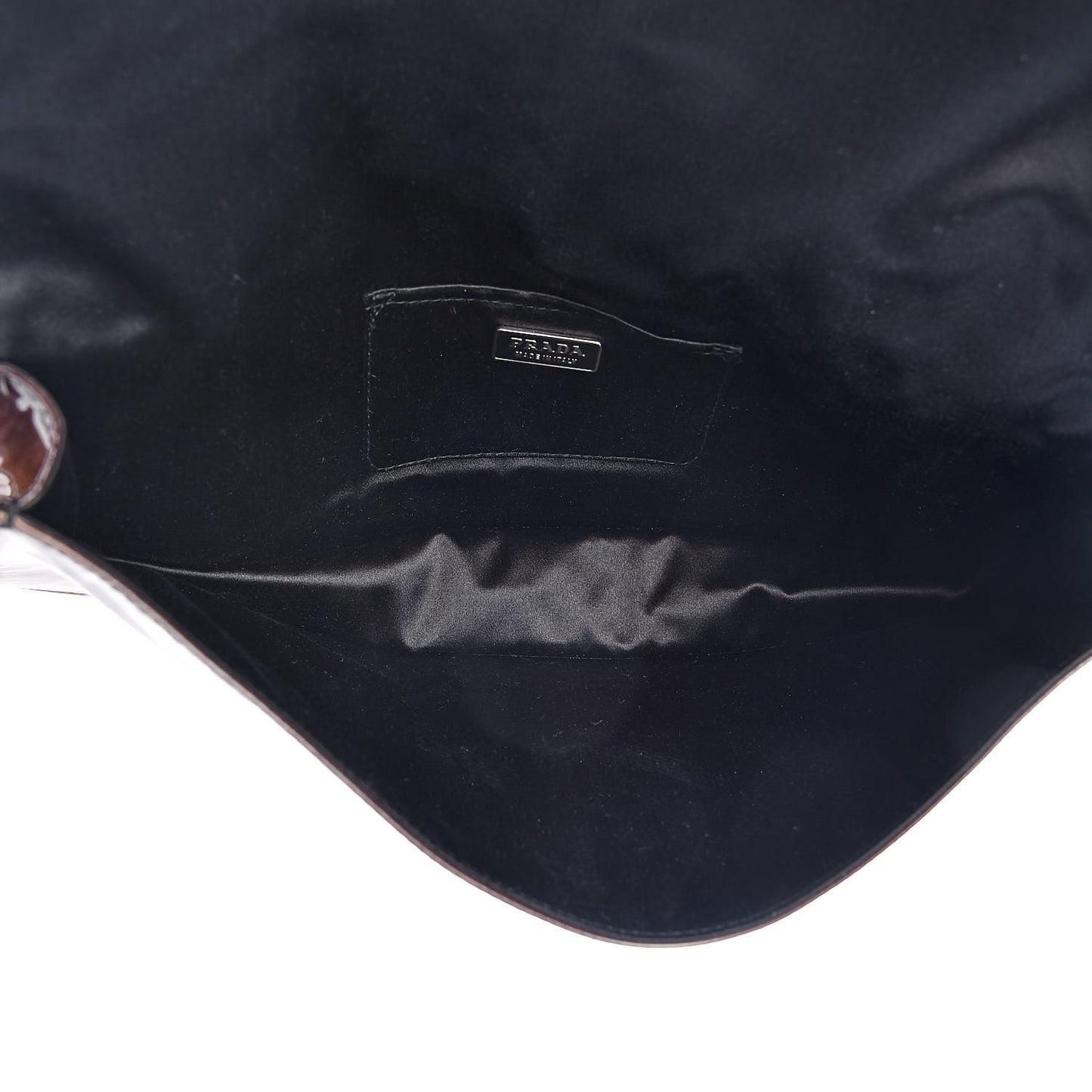 Vernice Sfumata Metal Clutch Nudo Black