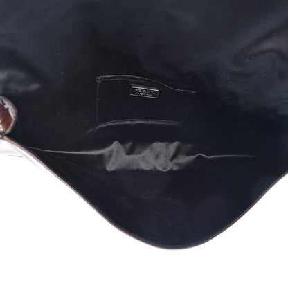 Prada Vernice Sfumata Metal Clutch Nudo Black 5 of 9