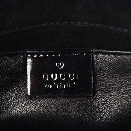 Gucci Patent Small Emily Chain Shoulder Bag Black 6 of 10