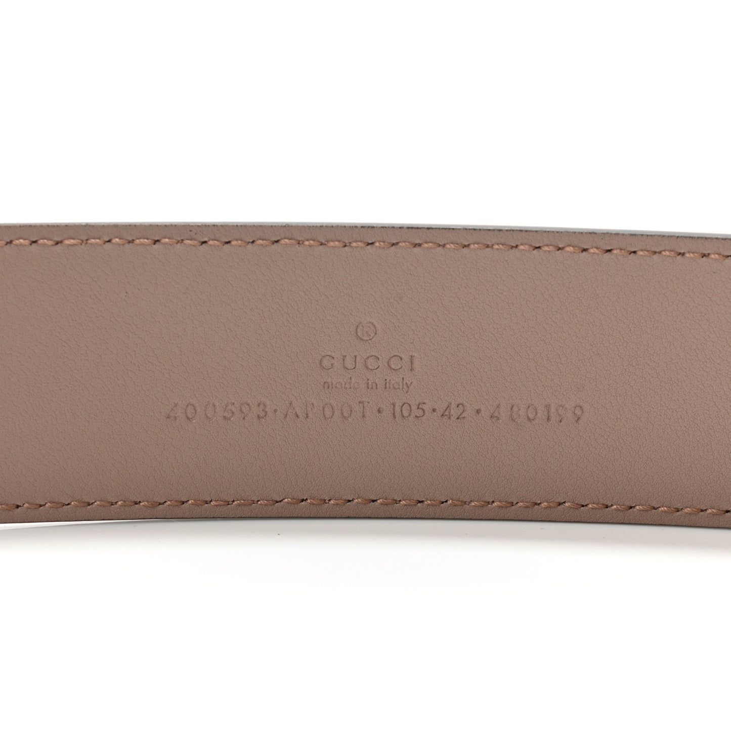 Calfskin Double G 40mm Belt 105 42 Porcelain Rose