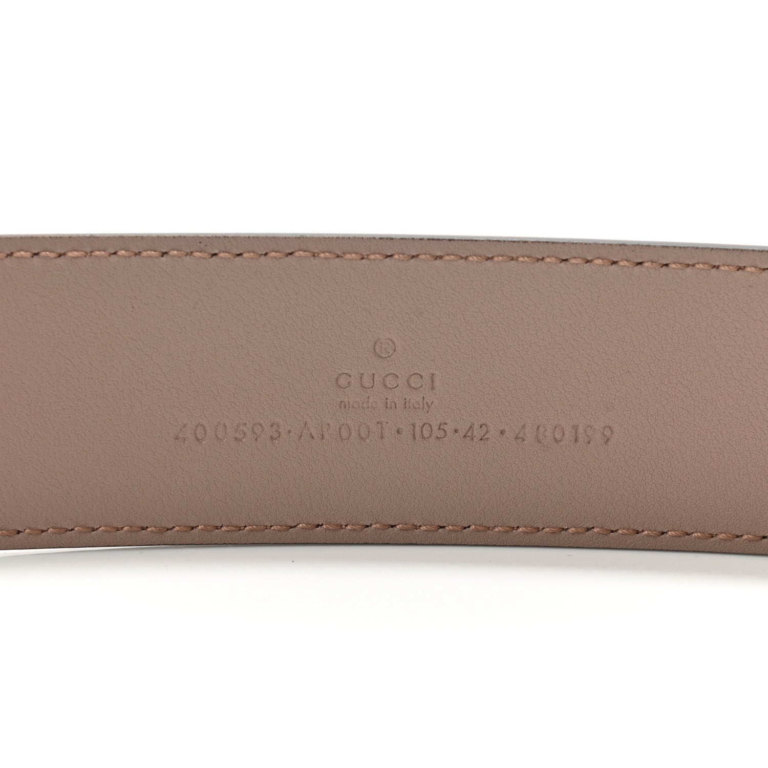 Gucci Calfskin Double G 40mm Belt 105 42 Porcelain Rose 5 of 5