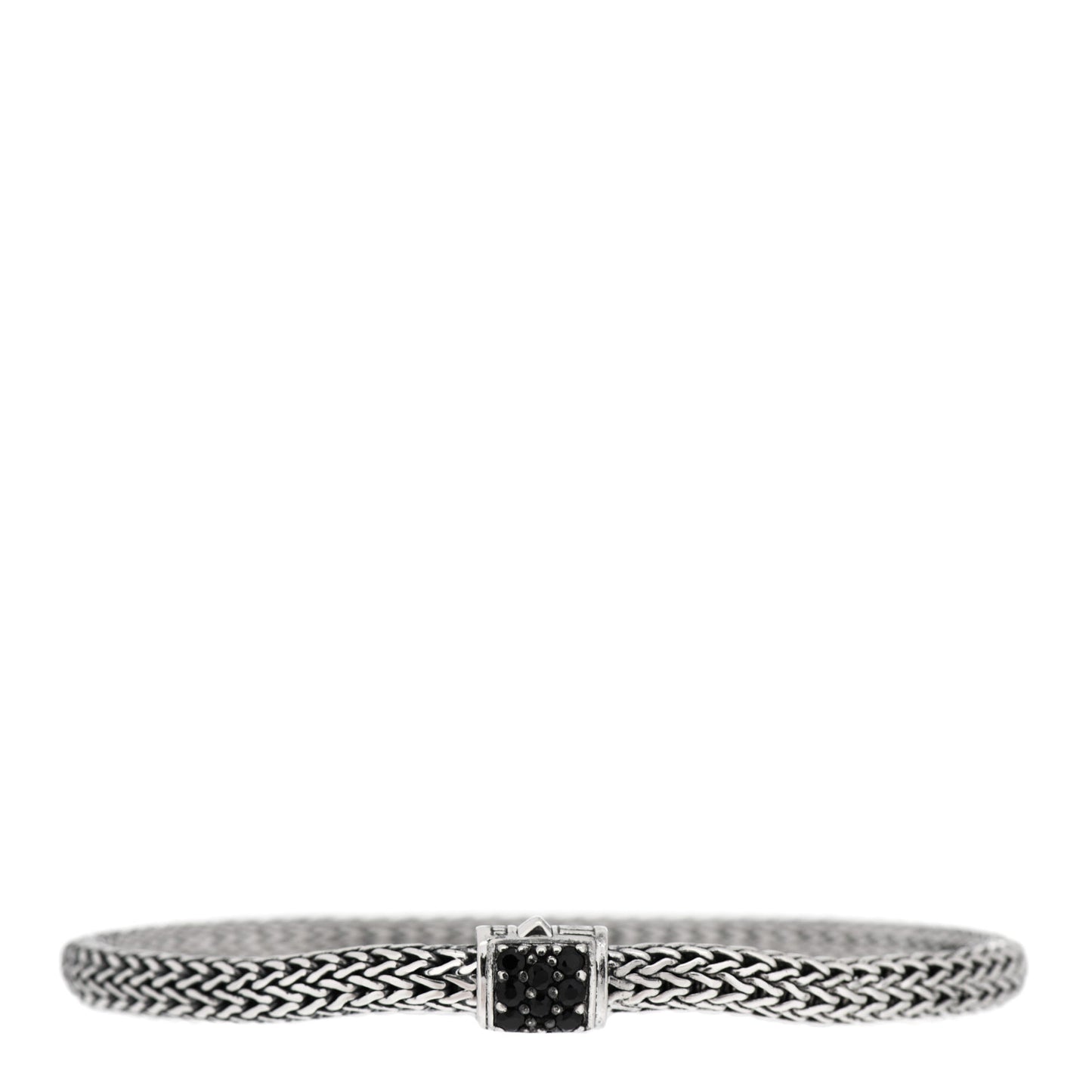 Sterling Silver Black Sapphire 5mm Classic Chain Bracelet