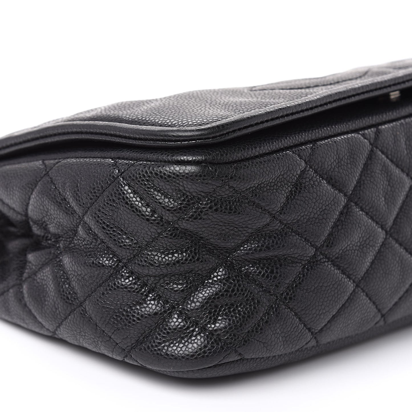 Caviar Large Timeless CC Flap Black