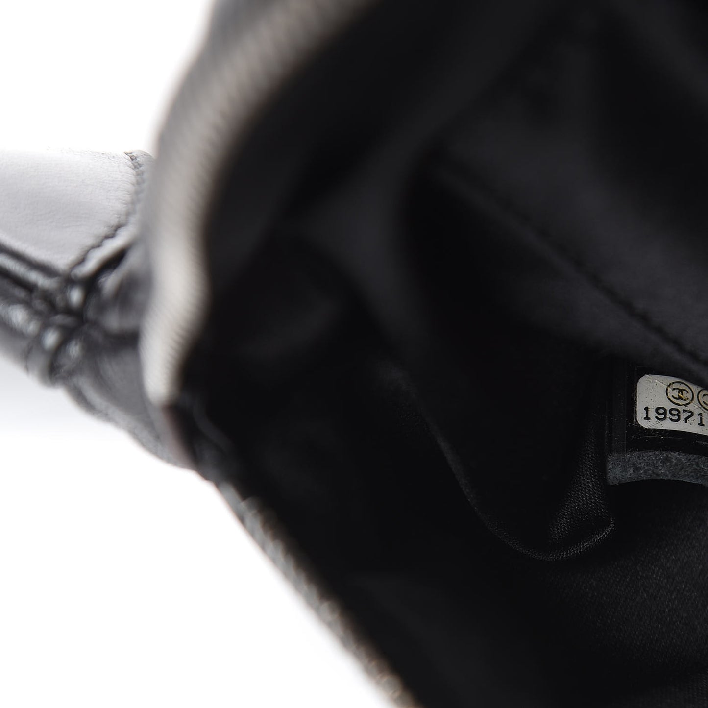Lambskin Quilted Banane Waist Bag Fanny Pack Black