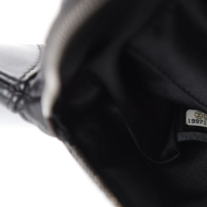 Chanel Lambskin Quilted Banane Waist Bag Fanny Pack Black 9 of 12