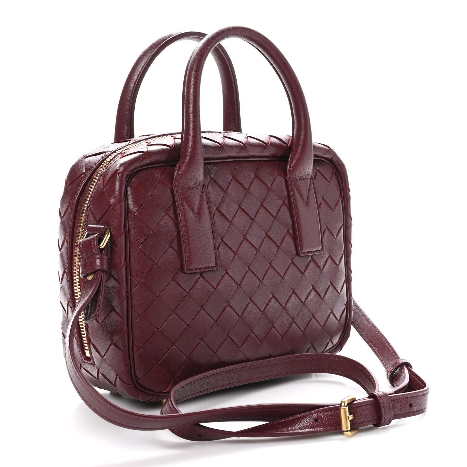 Bottega Veneta Lambskin Intrecciato Small Getaway Barolo 3 of 10