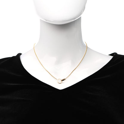 Cartier 18K Yellow Gold Interlocking LOVE Necklace 2 of 6