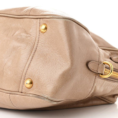 Prada Vitello Shine Bauletto Cammeo 10 of 11