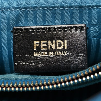 Fendi Vitello Elite Regular 2Jours Tote Blue Cobalto 7 of 12