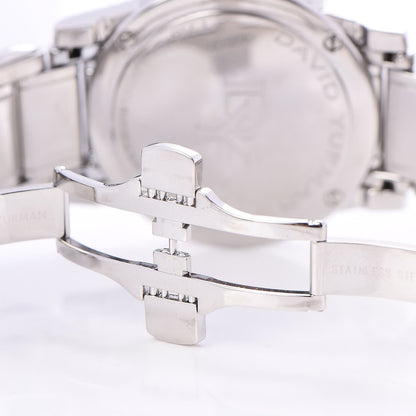 David Yurman Stainless Steel Diamond Mother of Pearl 34mm Classic Quartz Watch 5 of 11