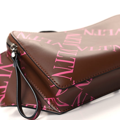 Valentino Garavani Calfskin VLTN Grid Print Belt Bag Cuir Pink 8 of 11