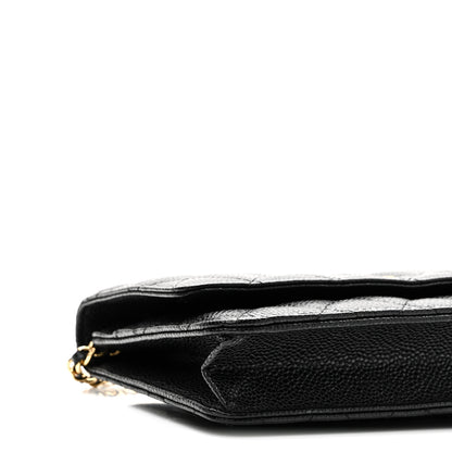 Chanel Caviar Quilted Wallet on Chain WOC Black 10 of 12