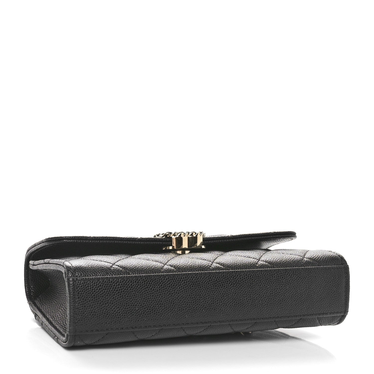 Chanel Caviar Quilted Chain Match Top Handle Phone Holder With Chain Black 4 of 11
