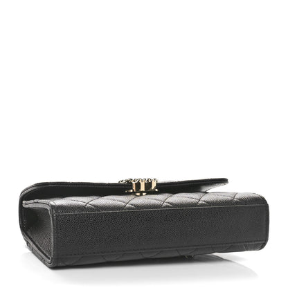 Chanel Caviar Quilted Chain Match Top Handle Phone Holder With Chain Black 4 of 11
