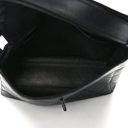 Chanel Lambskin Quilted CC Flap Shoulder Bag So Black 5 of 12